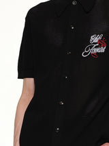 Club Amiri Crochet Shirt in Black