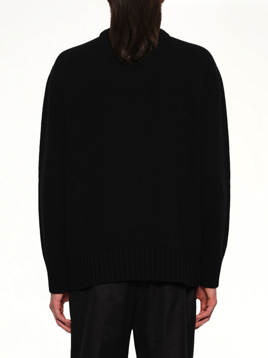 MA Crest Crewneck in Black