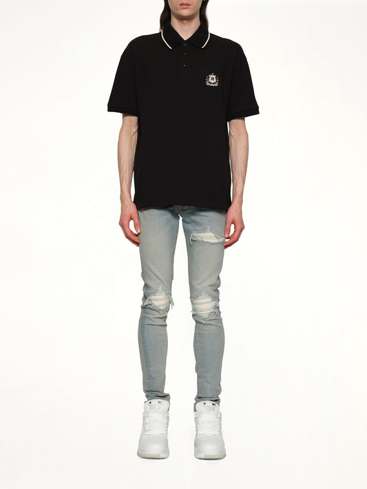 MA Crest Polo in Black