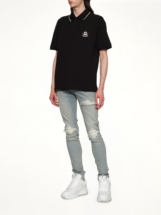 MA Crest Polo in Black