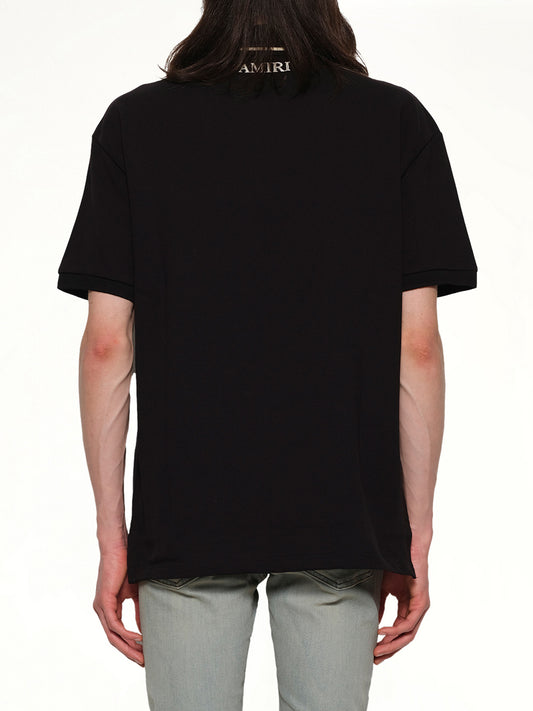 MA Crest Polo in Black