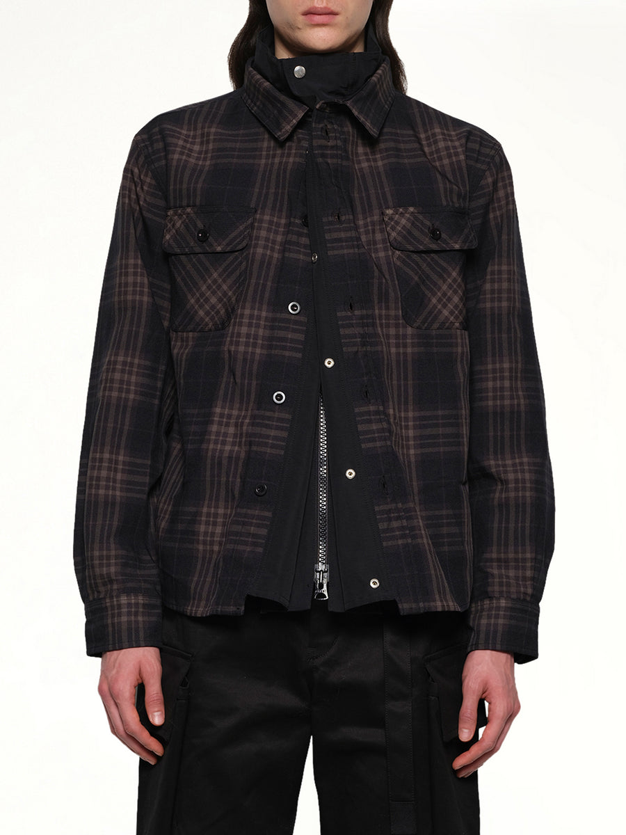 Plaid Shirt in Black