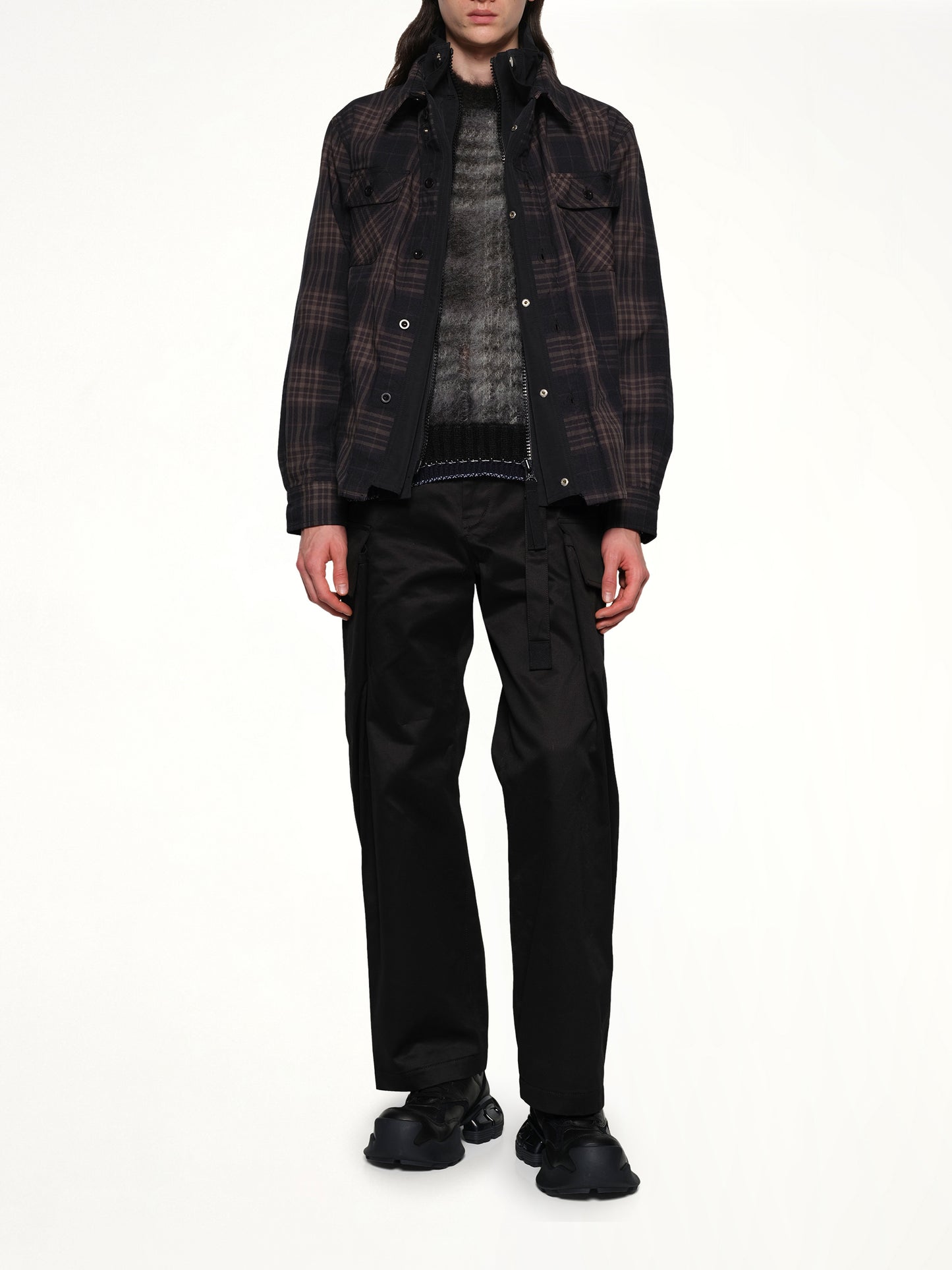 Plaid Shirt in Black