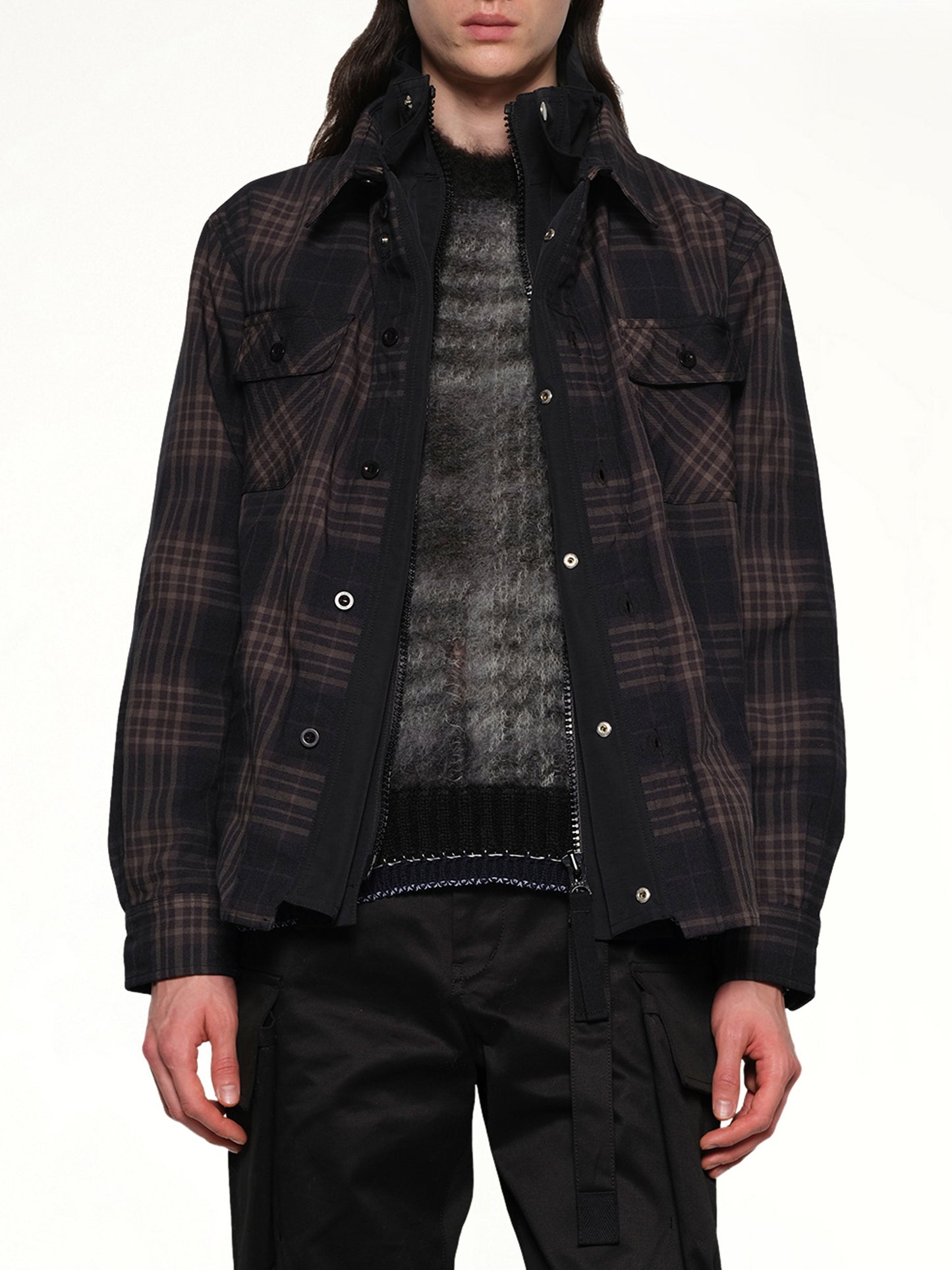 Plaid Shirt in Black