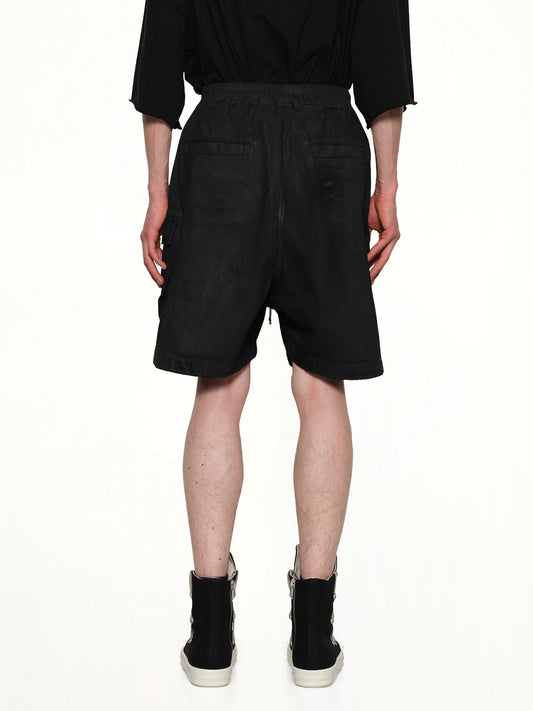 Cargobela Shorts in Black Wax