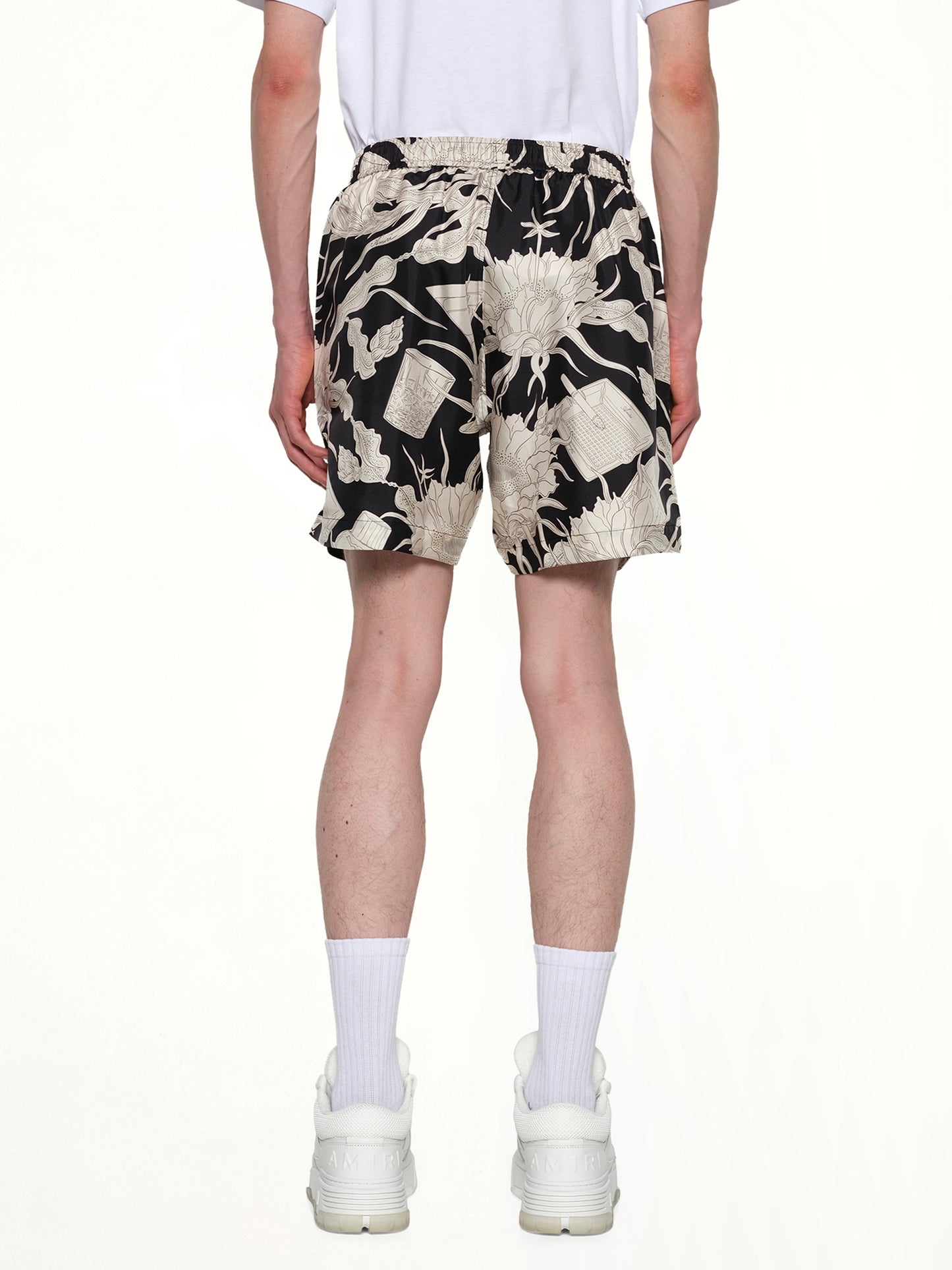 Floral Short in Black