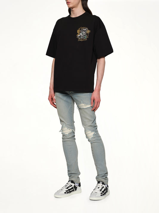 Amiri Hollywood Oversized Tee in Black