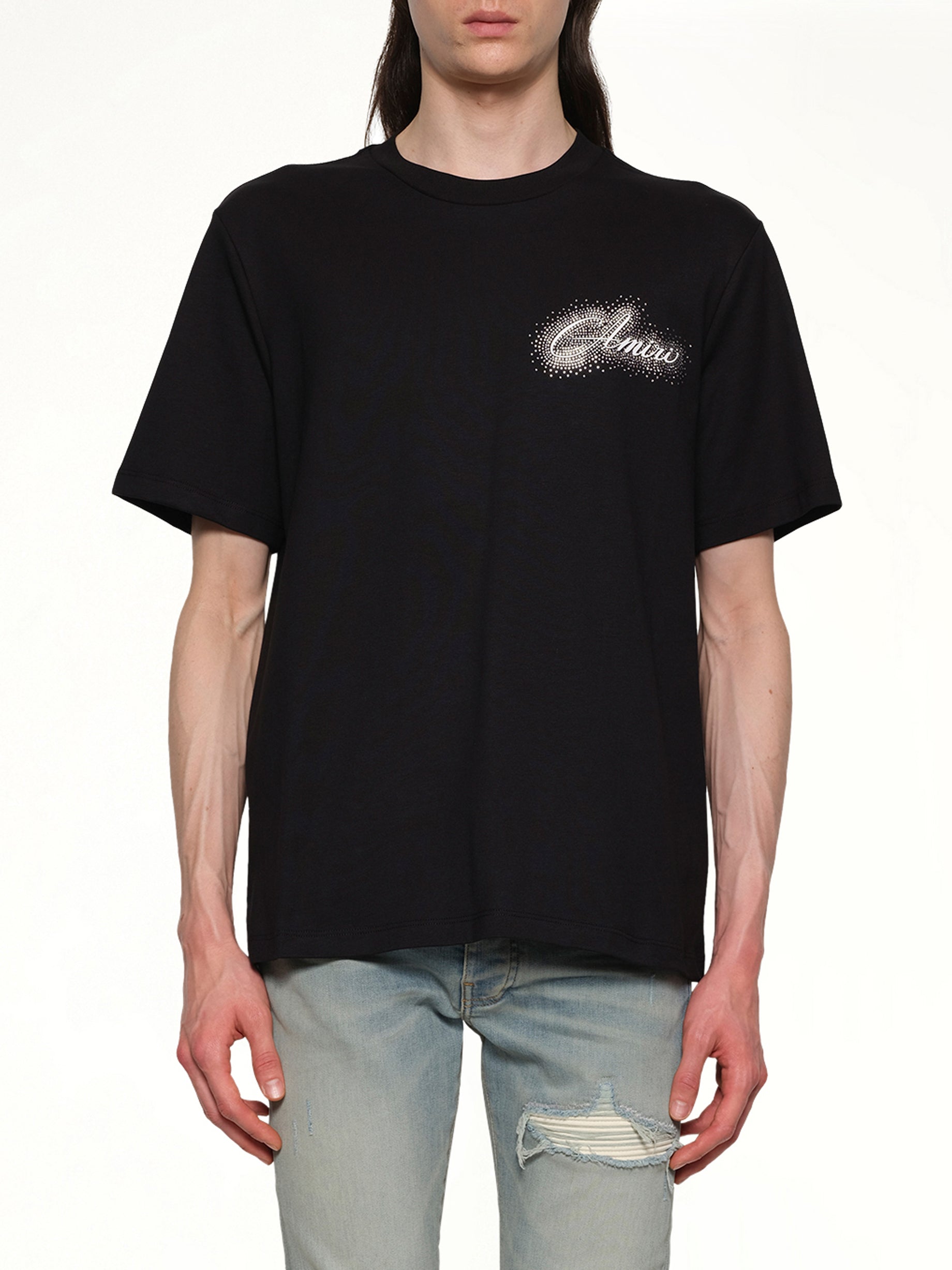 Amiri Script Tee in Black