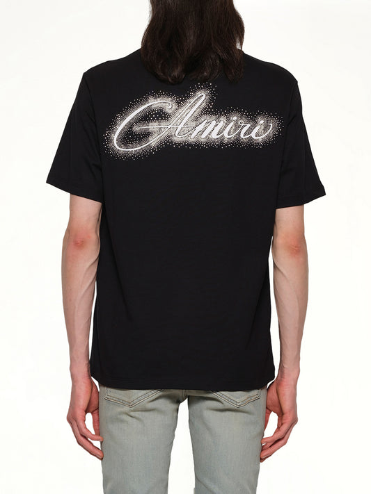Amiri Script Tee in Black