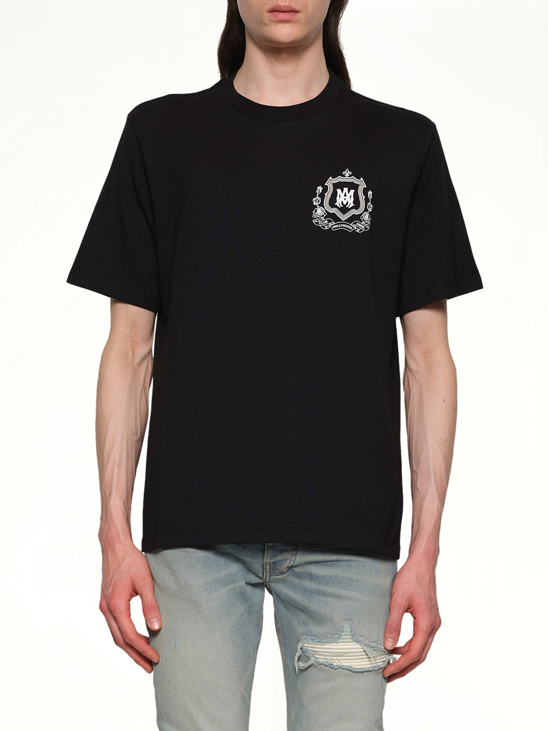 MA Crest Tee in Black