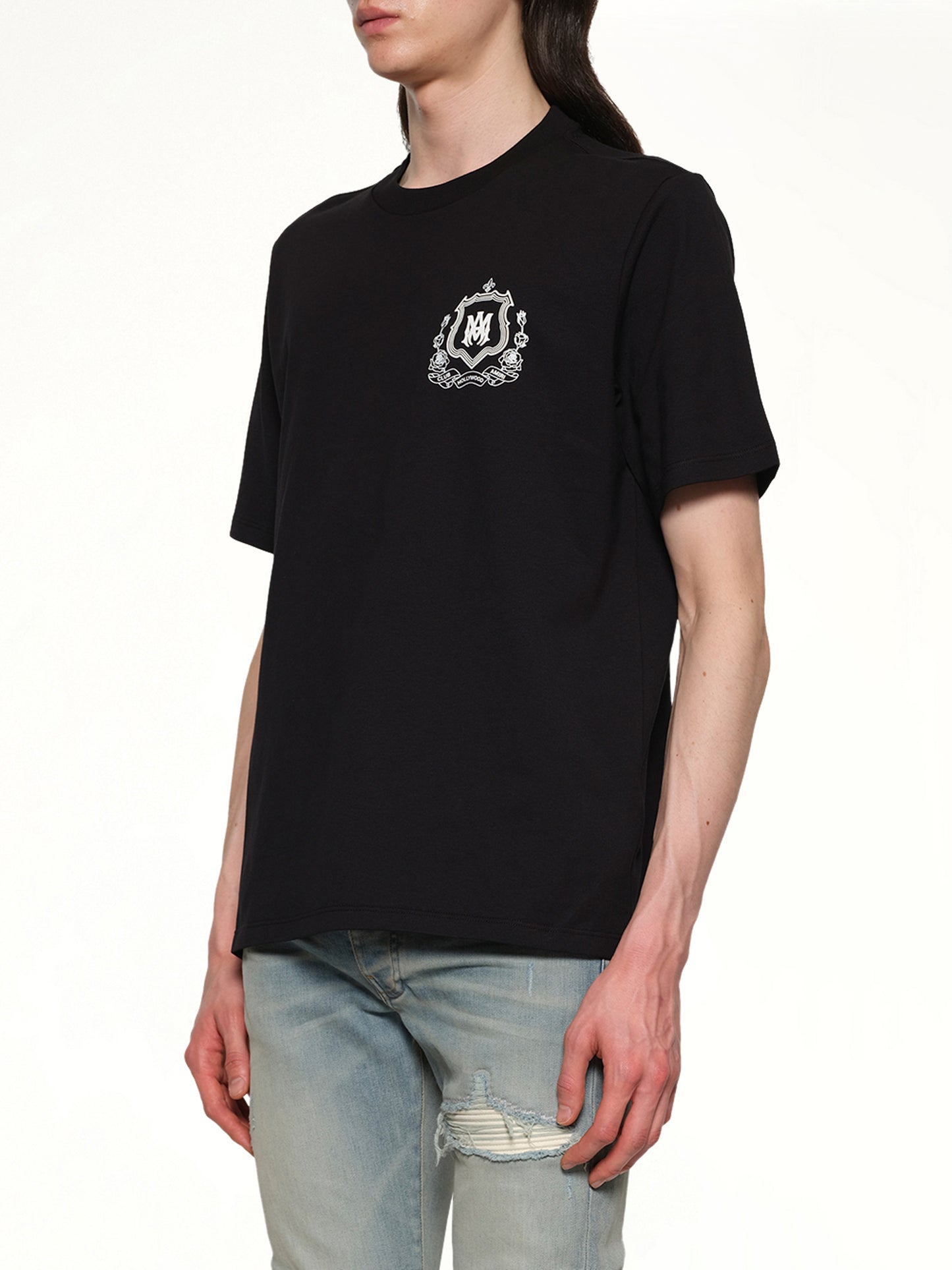 MA Crest Tee in Black