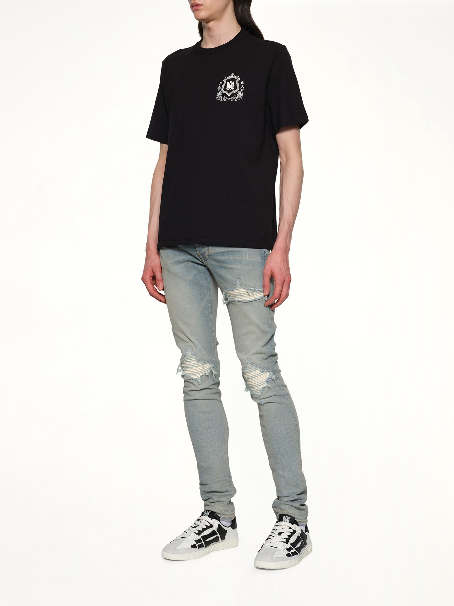 MA Crest Tee in Black