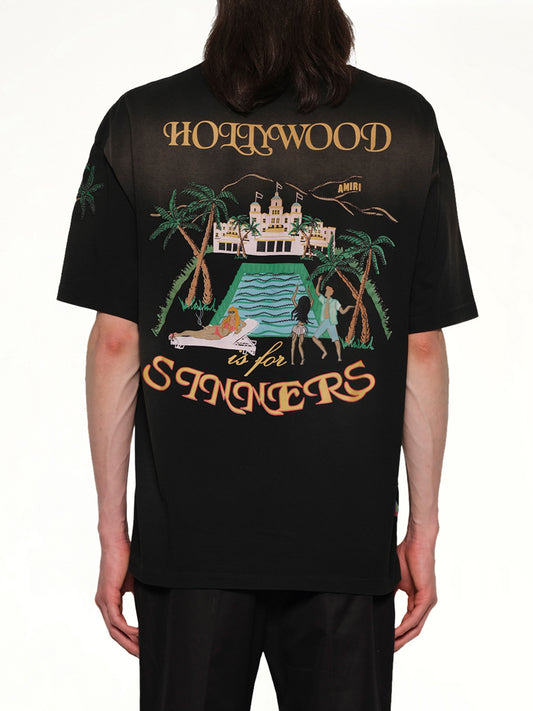 Sinners Oversized T-Shirt in Black