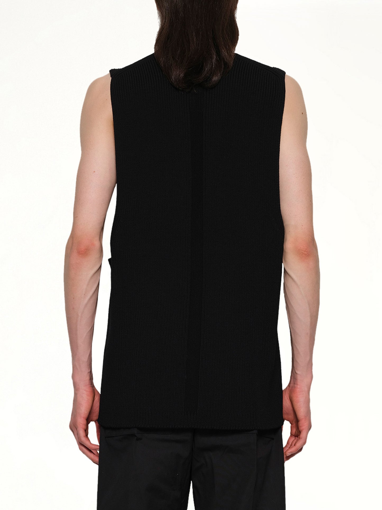 V Tank Top in Black