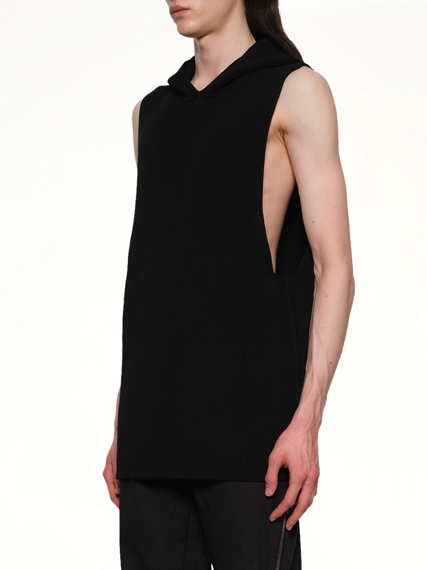 Hooded Tank in Black