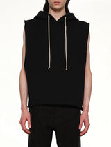 Knit Hooded Tunic in Black