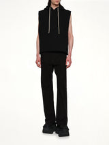 Knit Hooded Tunic in Black