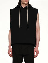 Knit Hooded Tunic in Black