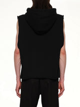Knit Hooded Tunic in Black