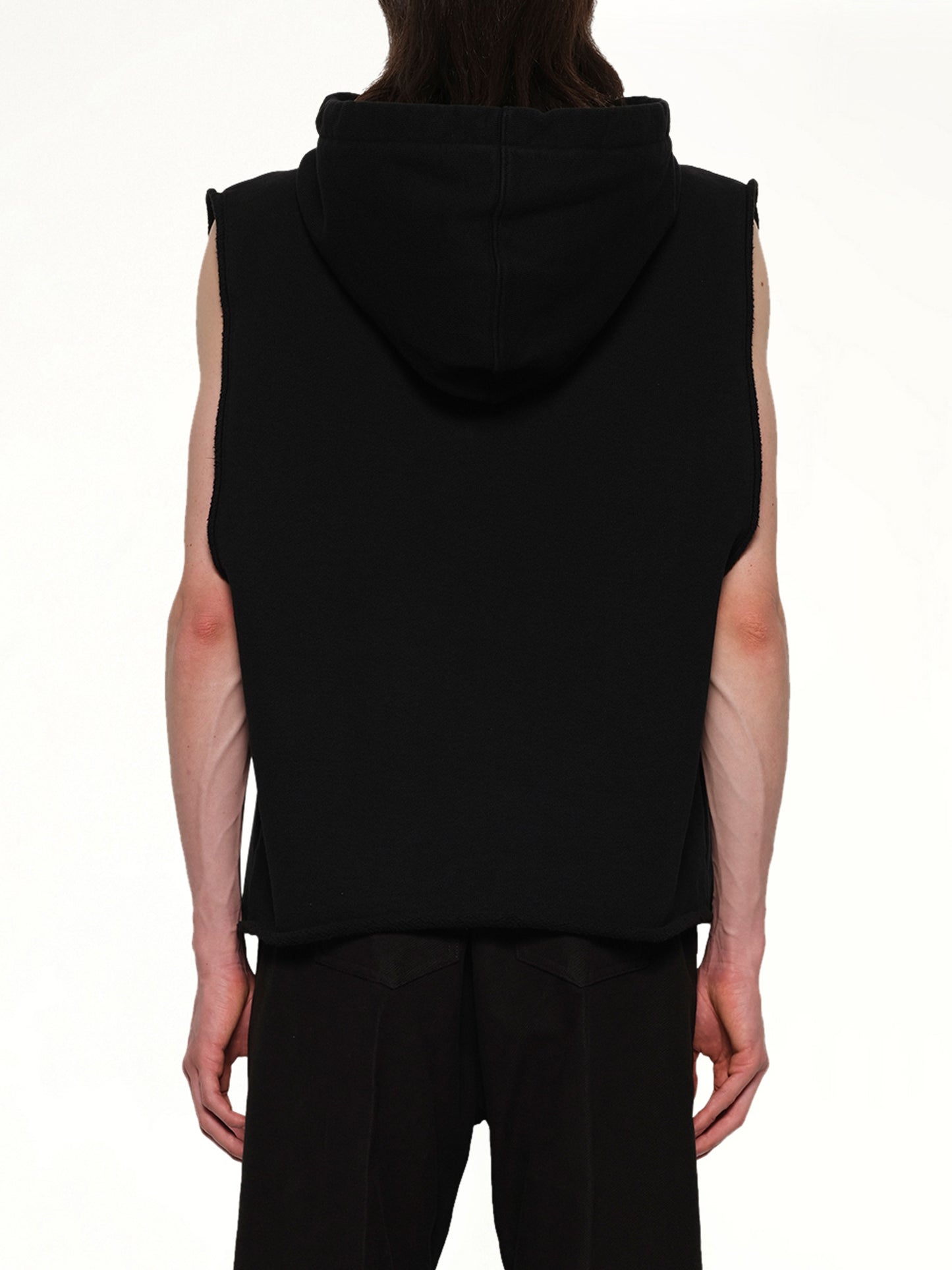 Knit Hooded Tunic in Black