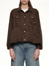 Denim Jacket in Brown