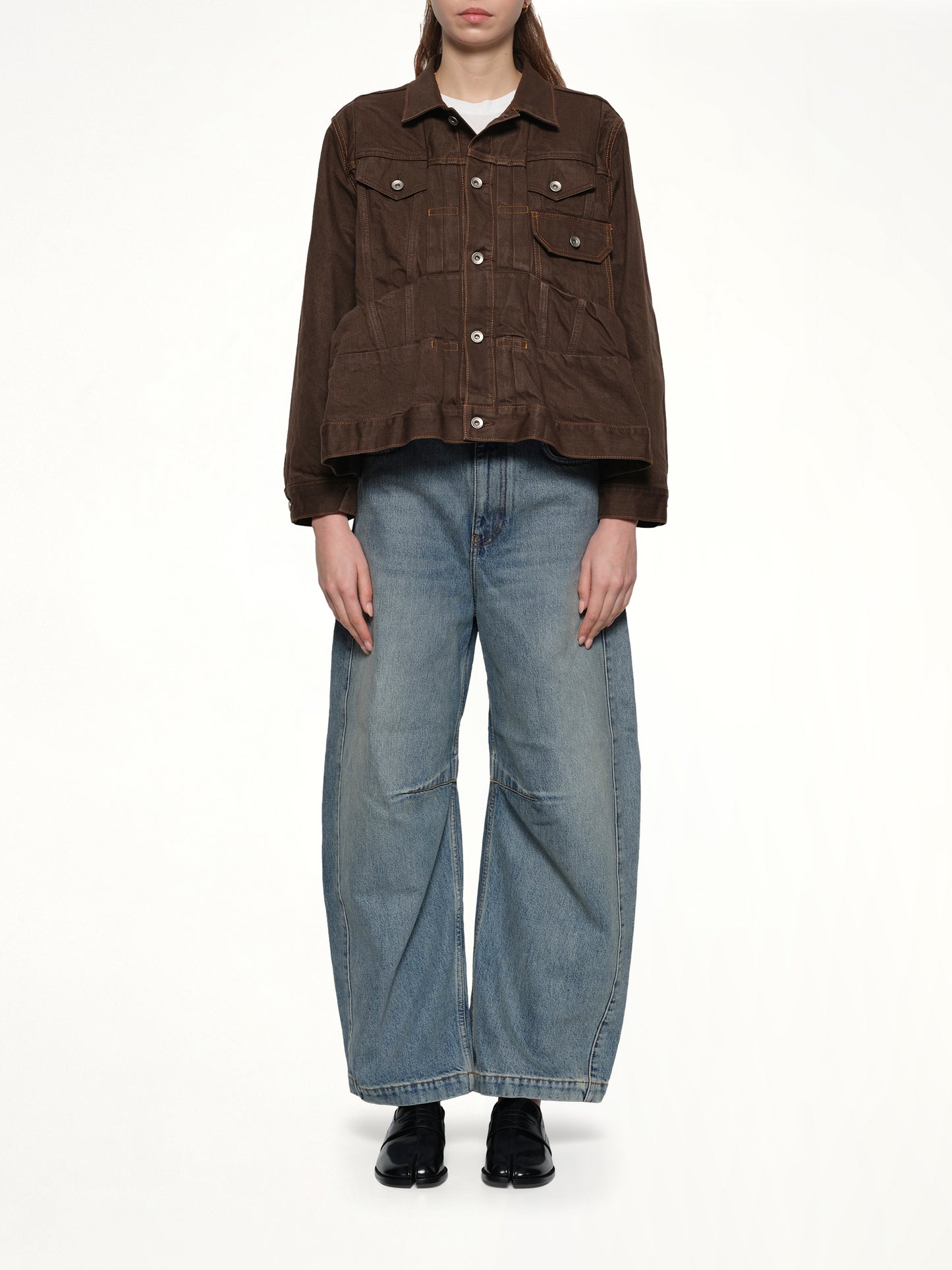 Denim Jacket in Brown