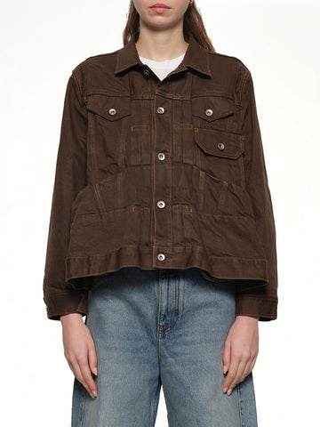 Denim Jacket in Brown