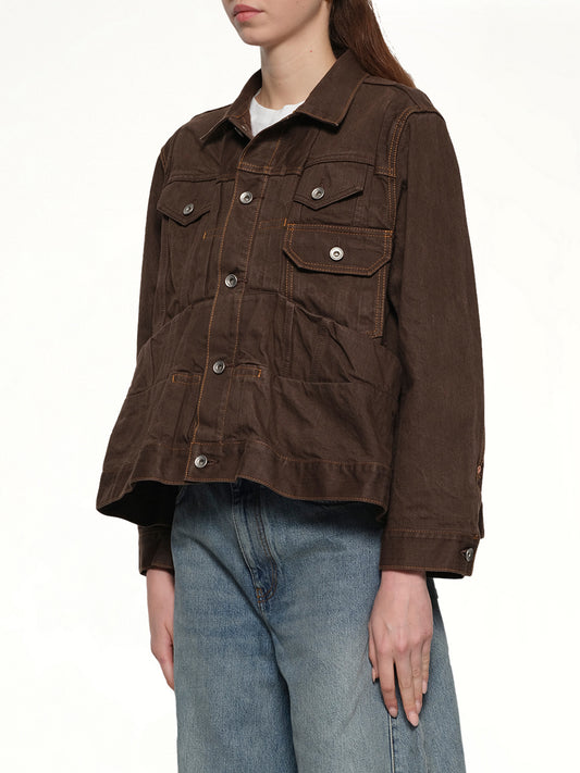 Denim Jacket in Brown