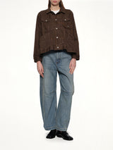 Denim Jacket in Brown