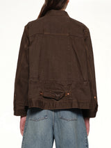 Denim Jacket in Brown