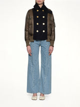 Puffer Blouson in Navy/Khaki