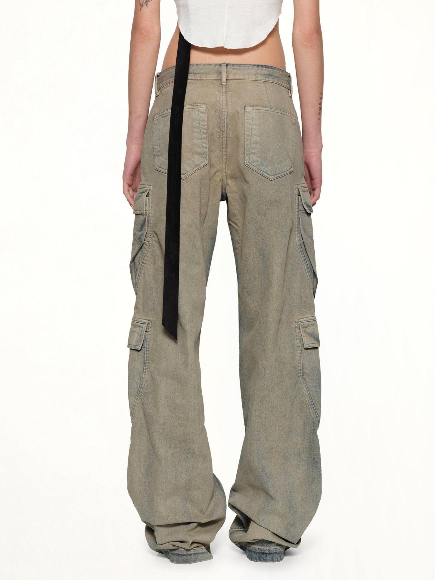 Double Cargo Jeans in Mineral Pearl