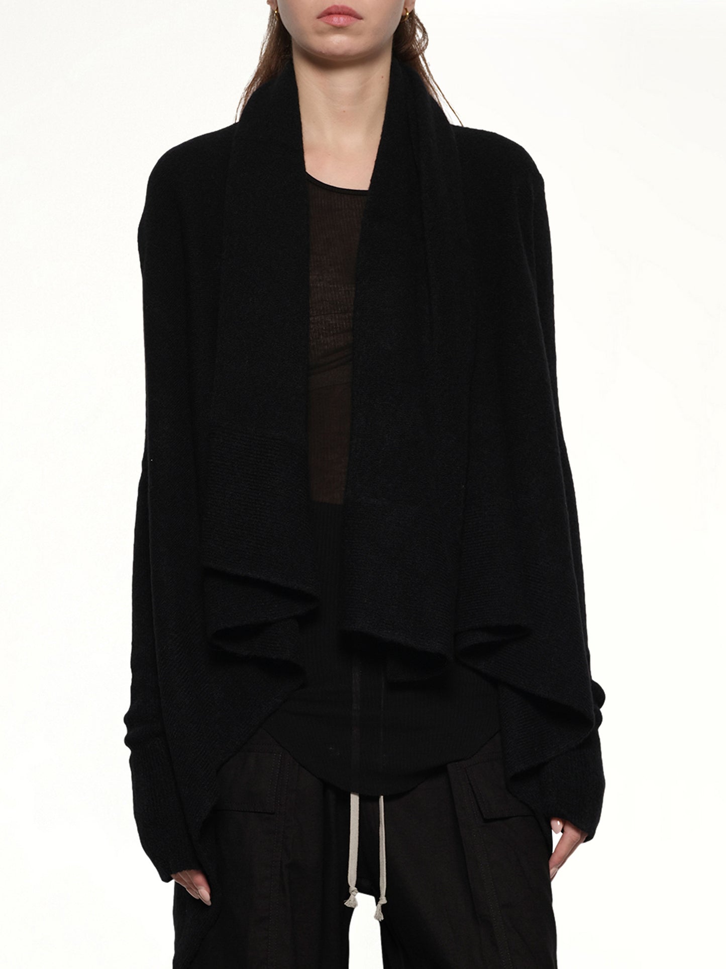 Hooded Medium Wrap in Black