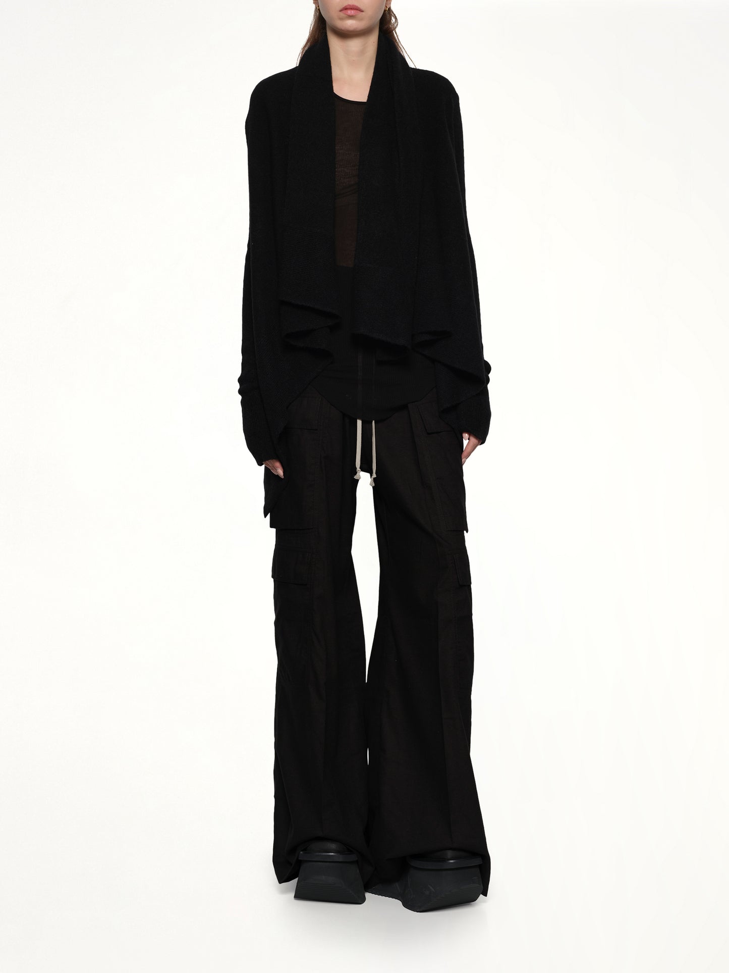 Hooded Medium Wrap in Black