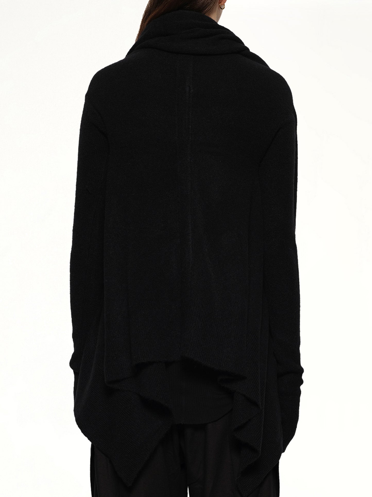 Hooded Medium Wrap in Black