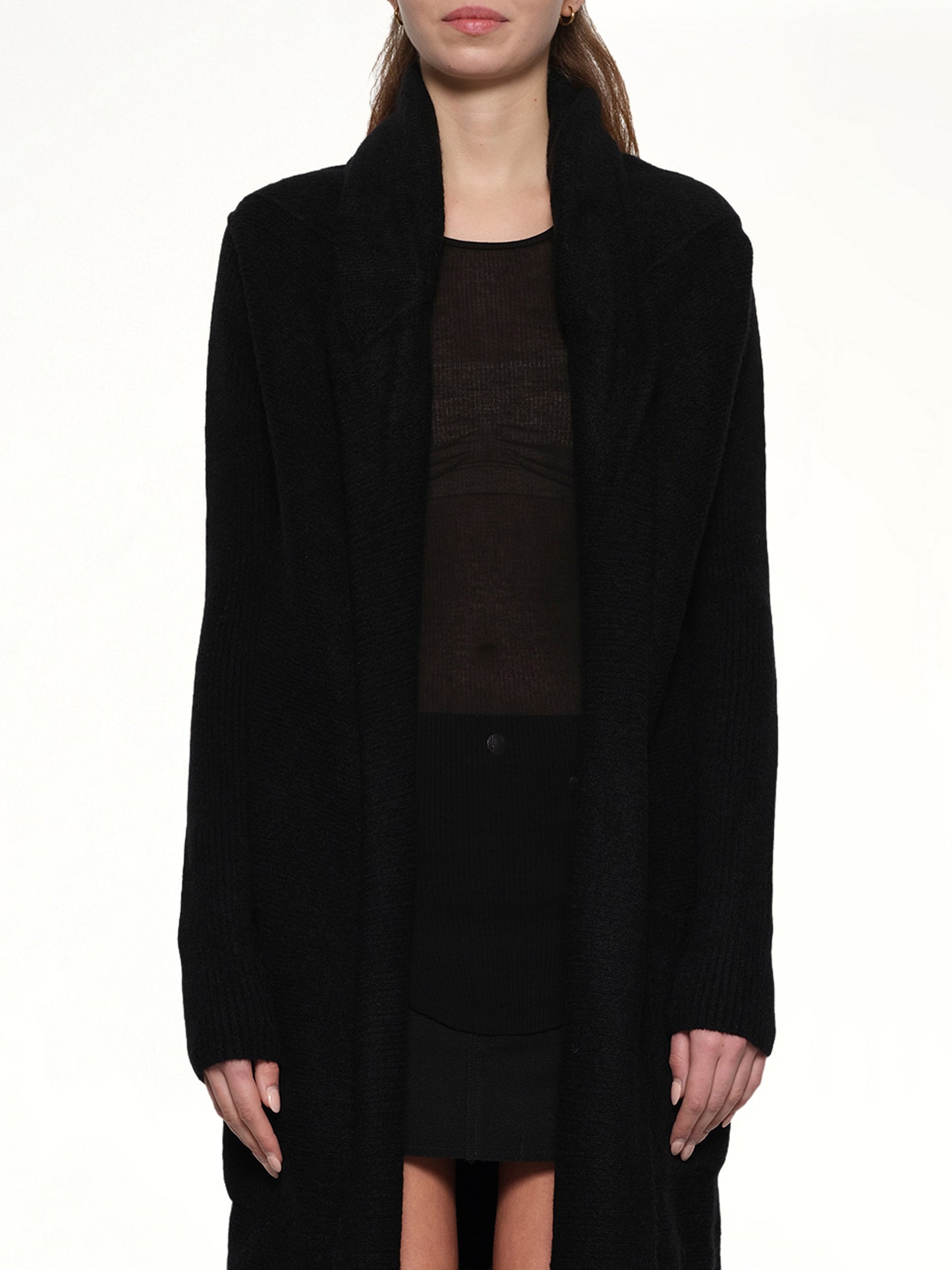 Long Cardigan in Black
