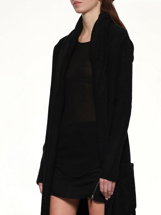 Long Cardigan in Black