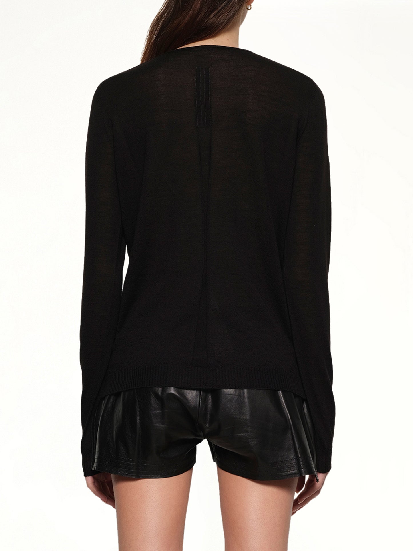 Extreme V Neck Pull in Black