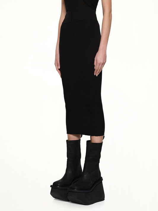Calf Skirt Motivo in Black