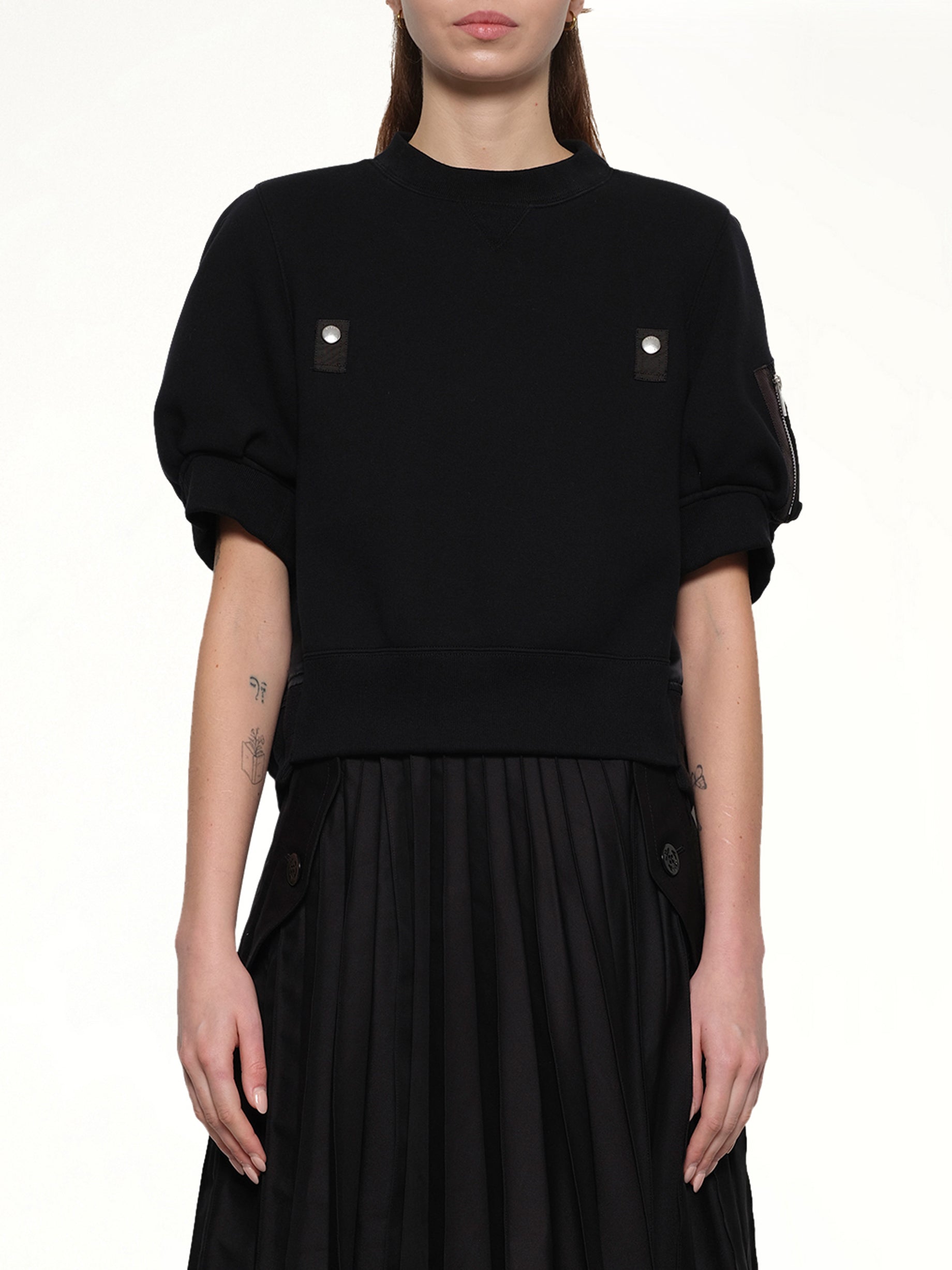 Sponge x Nylon Twill Pullover in Black