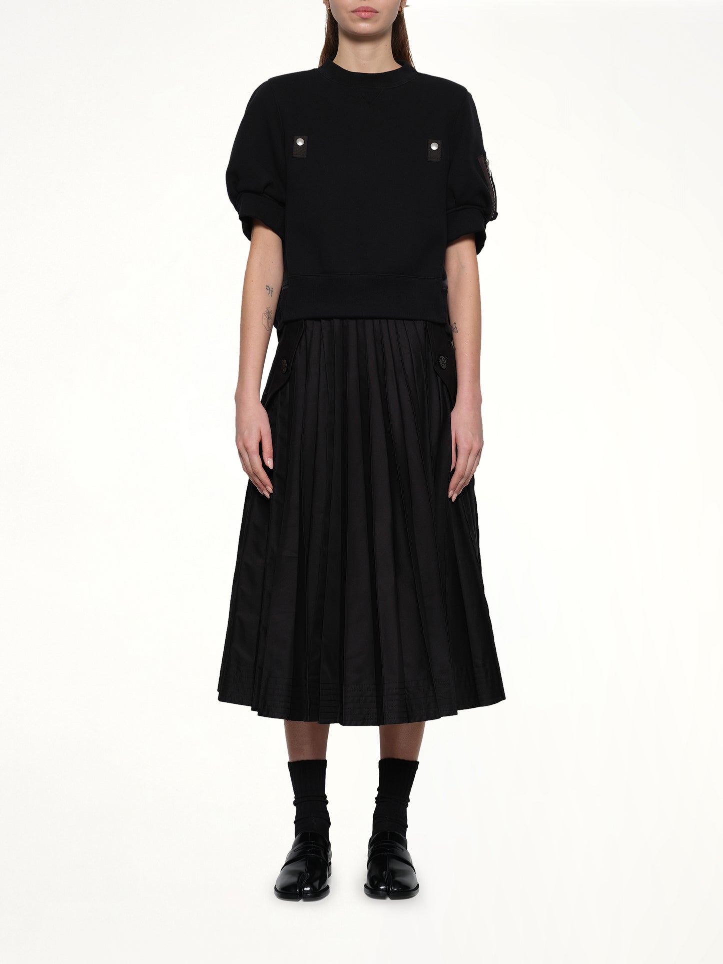 Sponge x Nylon Twill Pullover in Black