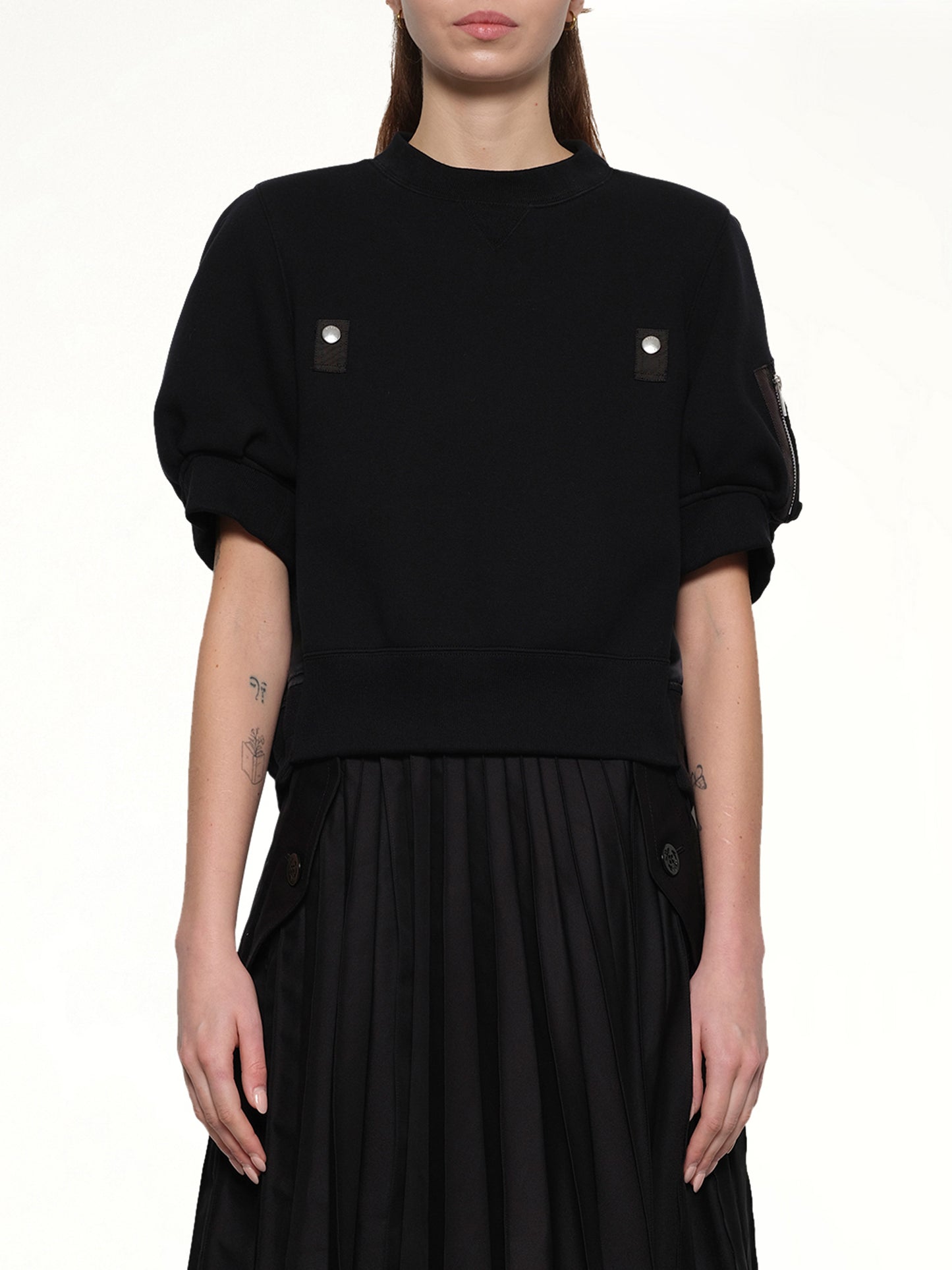 Sponge x Nylon Twill Pullover in Black