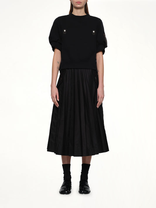 Sponge x Nylon Twill Pullover in Black