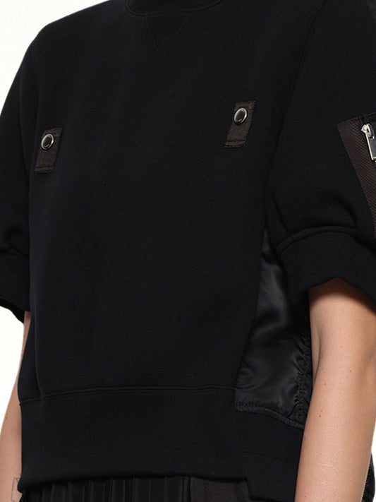 Sponge x Nylon Twill Pullover in Black