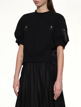 Sponge x Nylon Twill Pullover in Black