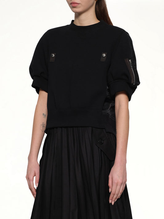 Sponge x Nylon Twill Pullover in Black