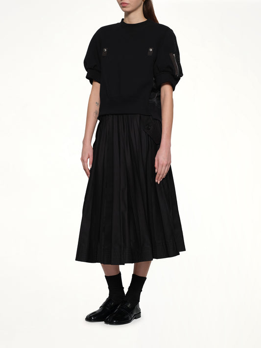 Sponge x Nylon Twill Pullover in Black