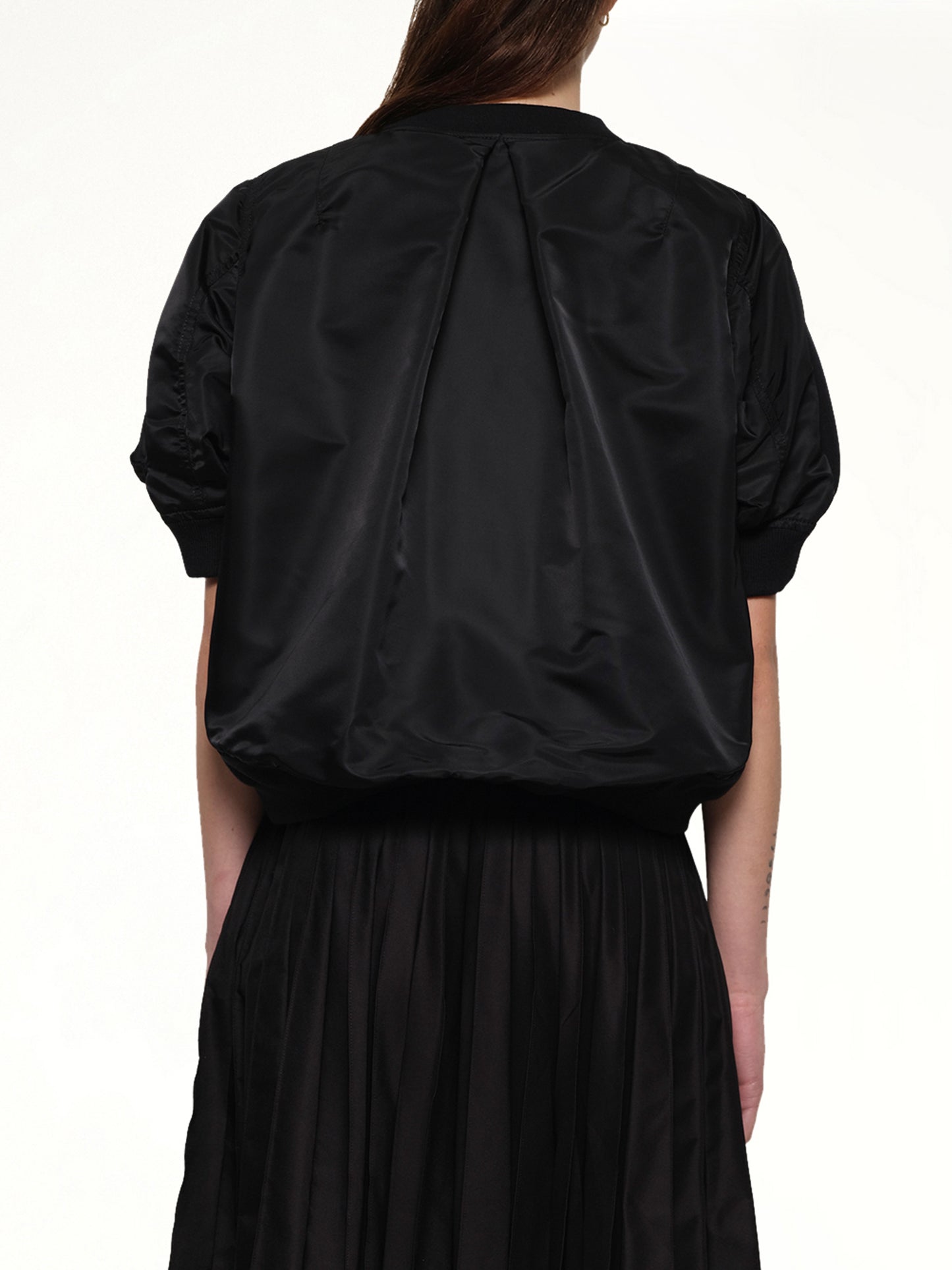 Sponge x Nylon Twill Pullover in Black