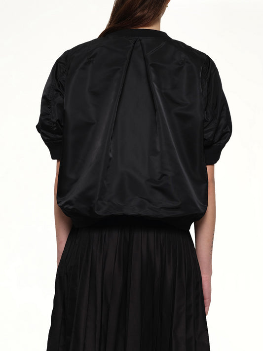 Sponge x Nylon Twill Pullover in Black