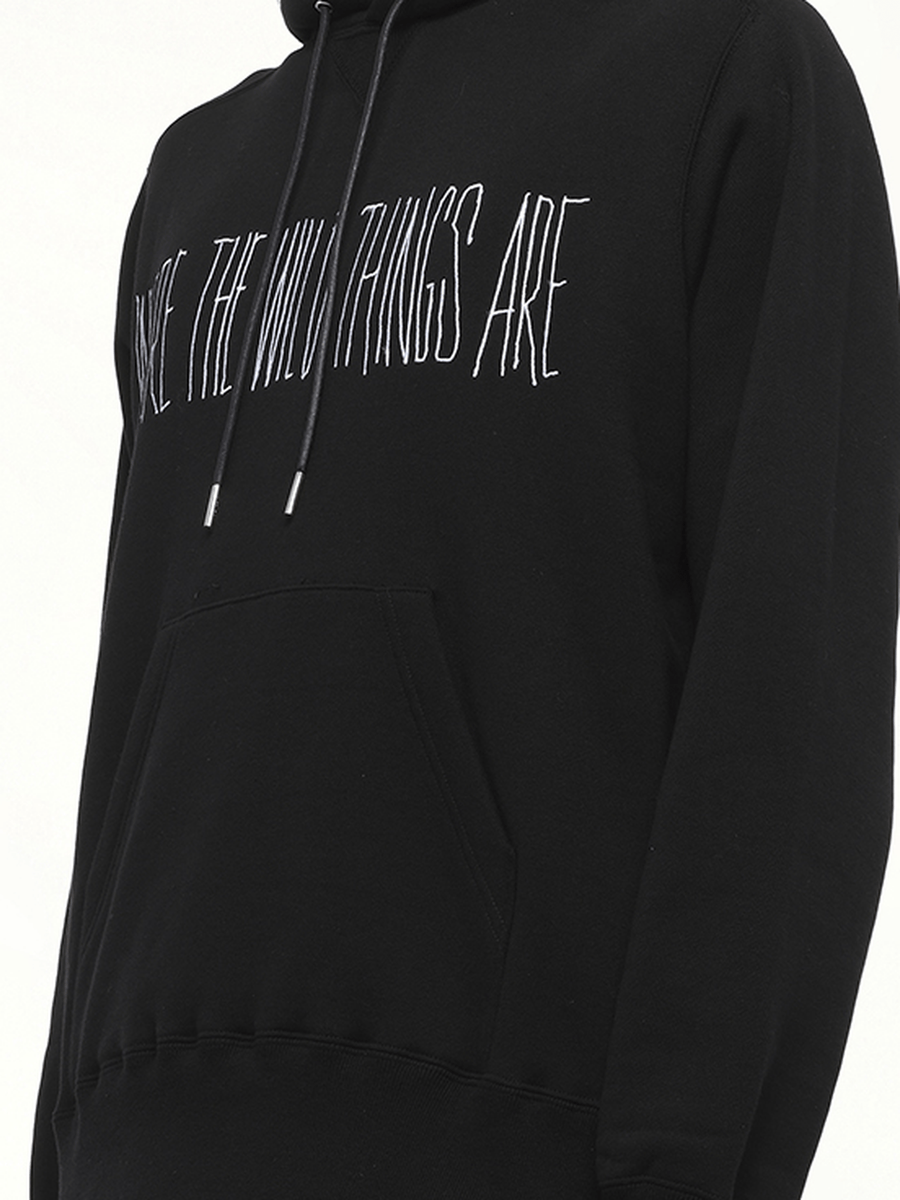 WHERE THE WILD THINGS ARE Logo Hoodie in Black